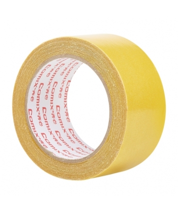 Tape Double Sided Comix 50Mmx10Mx280M Duct Yellow Bj5010