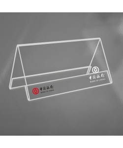 Sign Holder Comix Desktop V Shape 210X105Mm Clear B2394