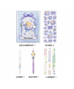 Notebook Set Comix Flower Season Purple Mwt0011