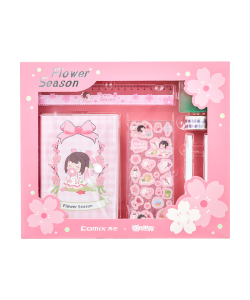 Notebook Set Comix Flower Season Pink Mwt0008