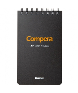 Notebook Comix A7 Ruled 50Sh Pp Spiral Assorted Cpa7507