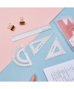 Geometric Set Comix 4Pcs Metal Gold B3260