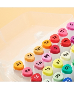 Marker Comix Double Tip Triangular 1-6Mm 60/Pack Zymk07-60