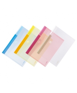 File Envelope Comix Pp Clear Hook And Loop Colsure Iris A1769