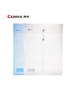 File Envelope Comix Pp A4 Vertical W/String Transparent F118