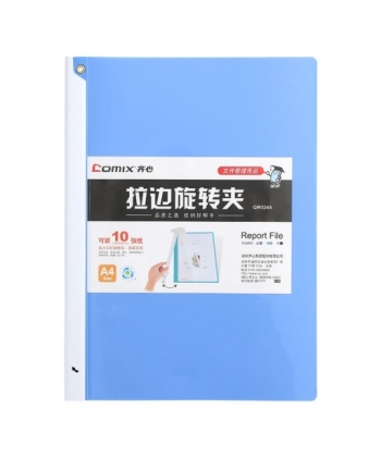 Clip File Comix Pp A4 Clamp File Long Clip Blue Qw324A