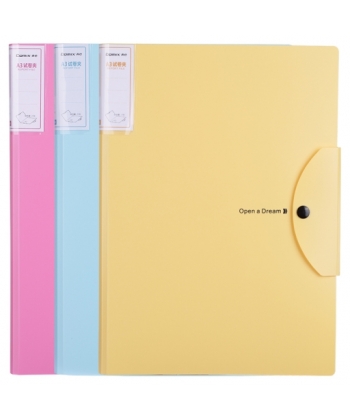 Folder Punched Comix Pp A4 40Micron 100/Bag Super Clear A6786