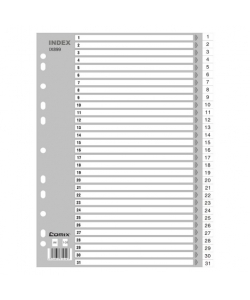 Divider Comix A4 Pp Numerical 1-31 Grey Ix899