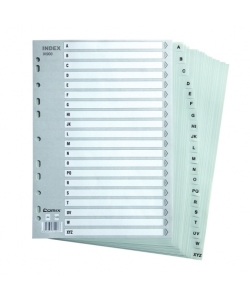 Divider Comix A4 Pp Alphabetical A-Z 20Tabs Grey Ix900