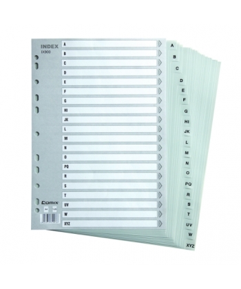 Divider Comix A4 Pp Alphabetical A-Z 20Tabs Grey Ix900