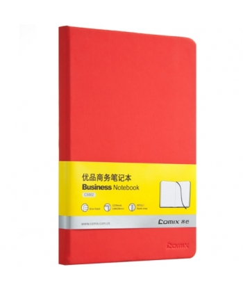 Notebook Comix A5 Ruled 122Sh Pu Red C5902