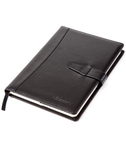 Notebook Comix 173X247Mm Ruled 114Sh Pu Black C5807