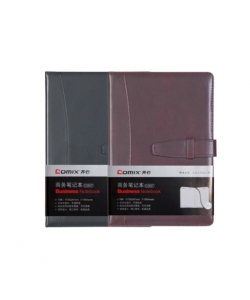 Notebook Comix 173X247Mm Ruled 114Sh Pu Black C5807