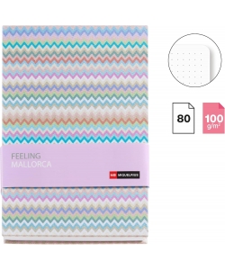 Notebook Mr Mallorca A5 Dotted Zigzag 3/Pack Stitched 20829