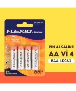 Battery Flexoffice Aa Alkaline 4/Pack Baa-Lr6/4