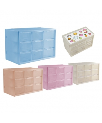 Storage Drawers Bismark 9 Drawers W/Stickers 18X12X10Cm 332318