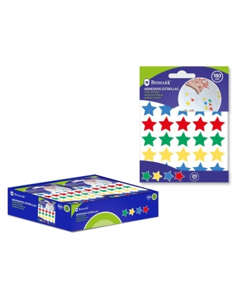 Sticker Bismark Stars Gomets Adhesives 30 Pcs X 6 Sh./Bag 327339