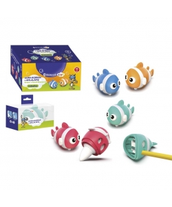 Sharpener And Eraser Bismark Double Fish 333539