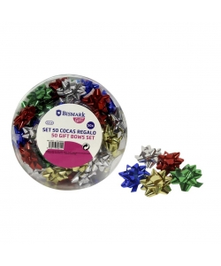 Ribbon Bismark Plastic Bow 2.5 Cm 50/Pack 332815