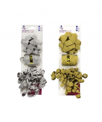 Ribbon Bismark Bow 5 Cm+ Ribbon + Pendant Gold Silver 332813