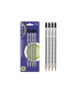 Pencil Bismark Hb Dots Silver 4/Pack 333101