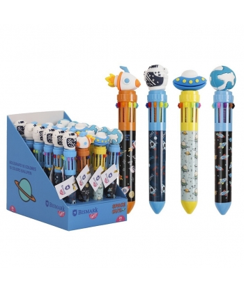 Pen Ballpoint Bismark Retractable 10 Colors Space 333168