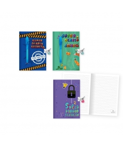 Notebook Bismark W/Lock W/Invisible Pen Secret Agent 332086