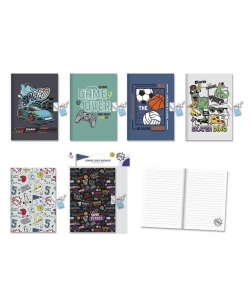 Notebook Bismark W/Lock 50Sh 70G Boys Designs 332779