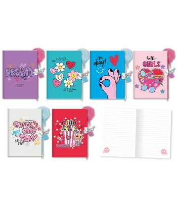 Notebook Bismark W/Lock + Pompom Pen Super Cool 332827