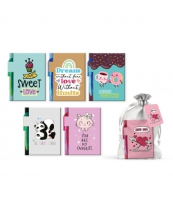 Notebook Bismark Mini With Pen In Silk Bag 332828