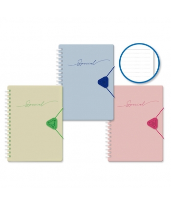 Notebook Bismark A5 80Sh 80G W/Elastic Band Closure 332504