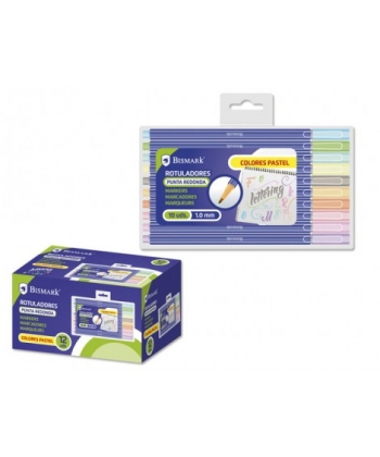 Marker Bismark 1.0Mm 10/Pack Pastel 328391