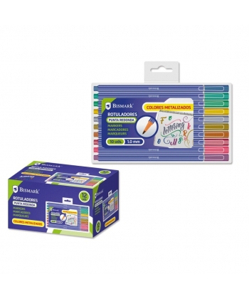 Marker Bismark 1.0Mm 10/Pack Mettalic 328389