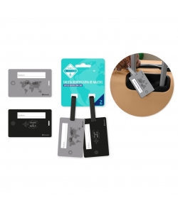 Luggage Tag Bismark 2/Pack Black/Grey 332528