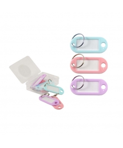 Keyring Bismark 6/Pack Pastel Sign With Pvc Box 331565