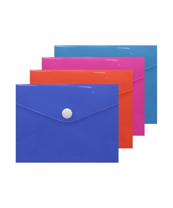 File Envelope Bismark Pp A6 W/Bottom Neon 332041