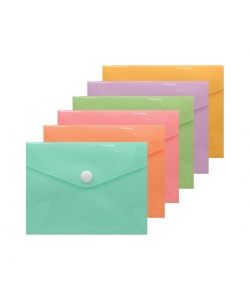 File Envelope Bismark Pp A6 W/Bottom A6 Pastel