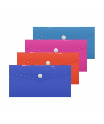 File Envelope Bismark Pp 240X125Mm W/Bottom Neon 332044