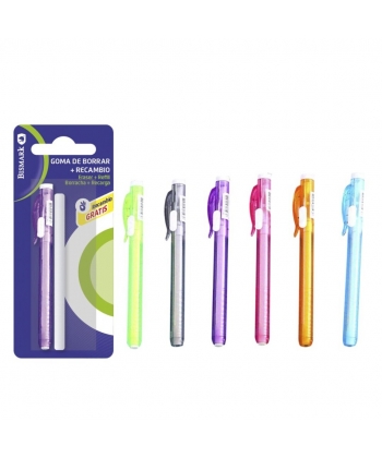 Eraser Bismark Pen Style With 1 Refill 332285