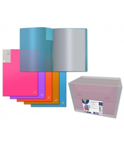 Display Book Bismark Pp A4 40 Pockets Neon Assorted