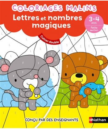 Coloriages Malins Duo Lettres Et Nombres Magiques Ps