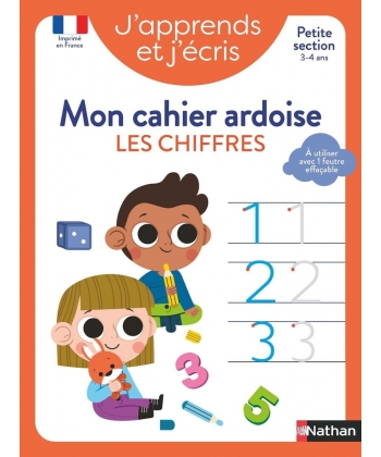 J Apprends Et J Ecris - Mon Cahier Ardoise Les Chiffres Ps
