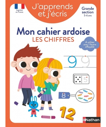 J Apprends Et J Ecris - Mon Cahier Ardoise Les Chiffres Gs