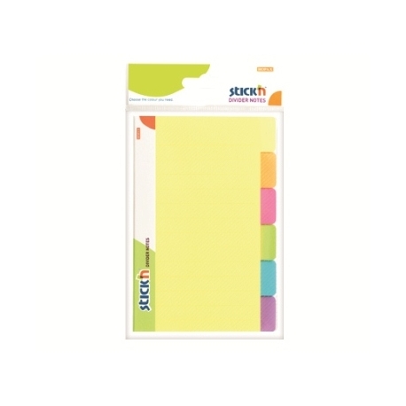 Divider Notes Stick N 148X98Mm 6 Neon Color 21460