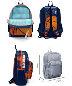 Backpack Coral High Kids Basketball Dark Blue Large 23766