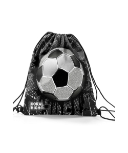 Drawstring Bag Football Black Coral High