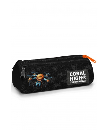 Pencil Case Coral High Kids Drone Triangular 3 Comp. Black 11191