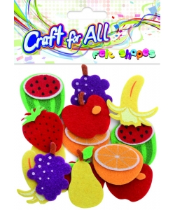 Craft For All Felt Shapes Fruits 14Pcs/Pack Ca-489