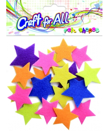 Craft For All Felt Shapes Stars 27Pcs/Pack Ca-477