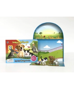 My Mini Busy Books Baby Animals (With 4 Figurine)